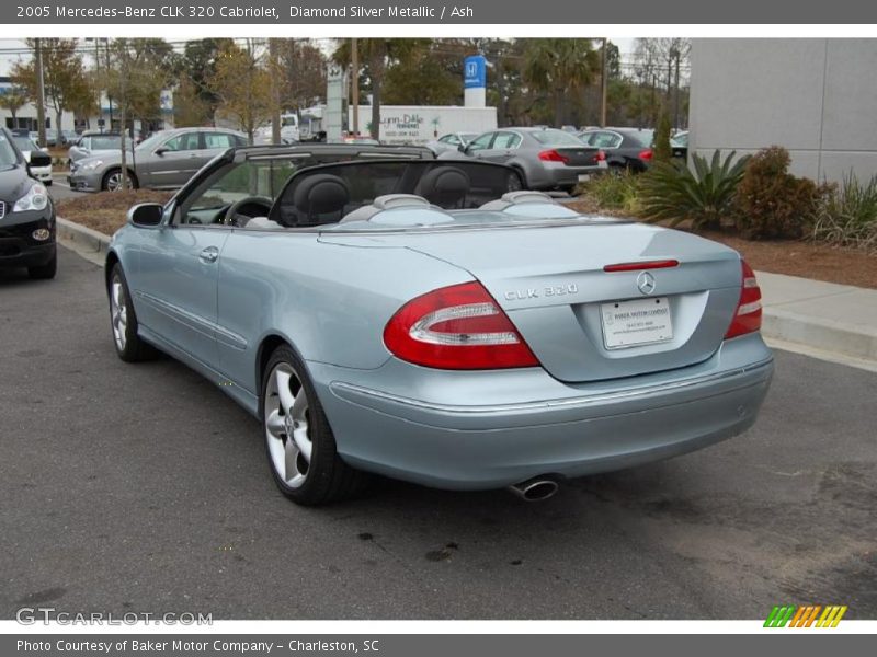 Diamond Silver Metallic / Ash 2005 Mercedes-Benz CLK 320 Cabriolet