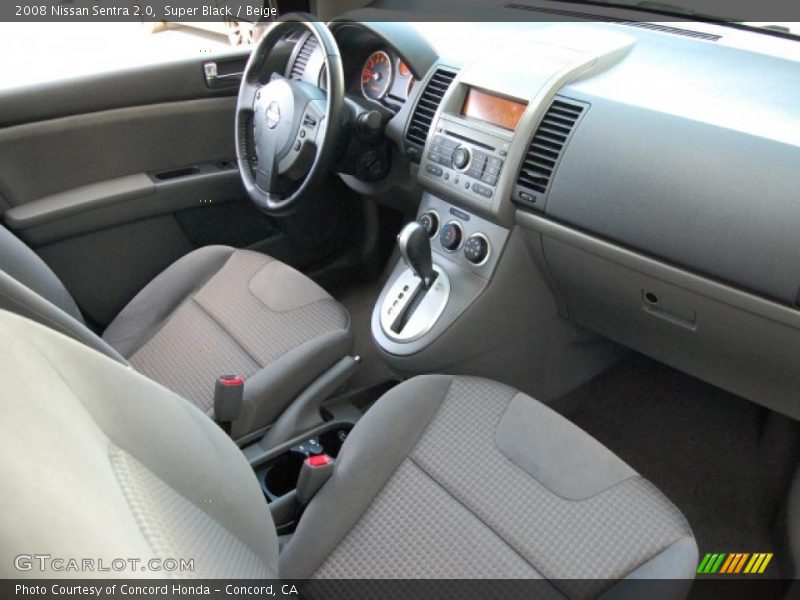 Super Black / Beige 2008 Nissan Sentra 2.0