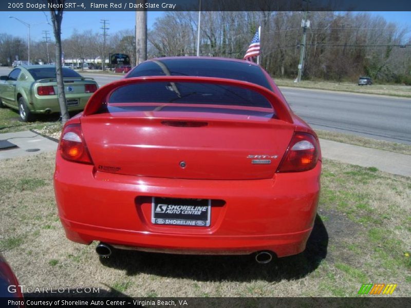 Flame Red / Dark Slate Gray 2005 Dodge Neon SRT-4