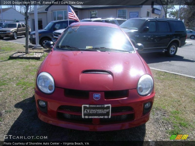 Flame Red / Dark Slate Gray 2005 Dodge Neon SRT-4