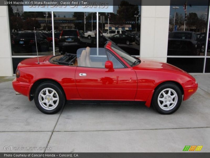 Classic Red / Tan 1994 Mazda MX-5 Miata Roadster