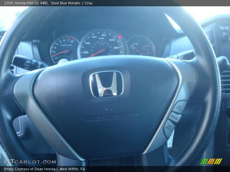 Steel Blue Metallic / Gray 2005 Honda Pilot LX 4WD