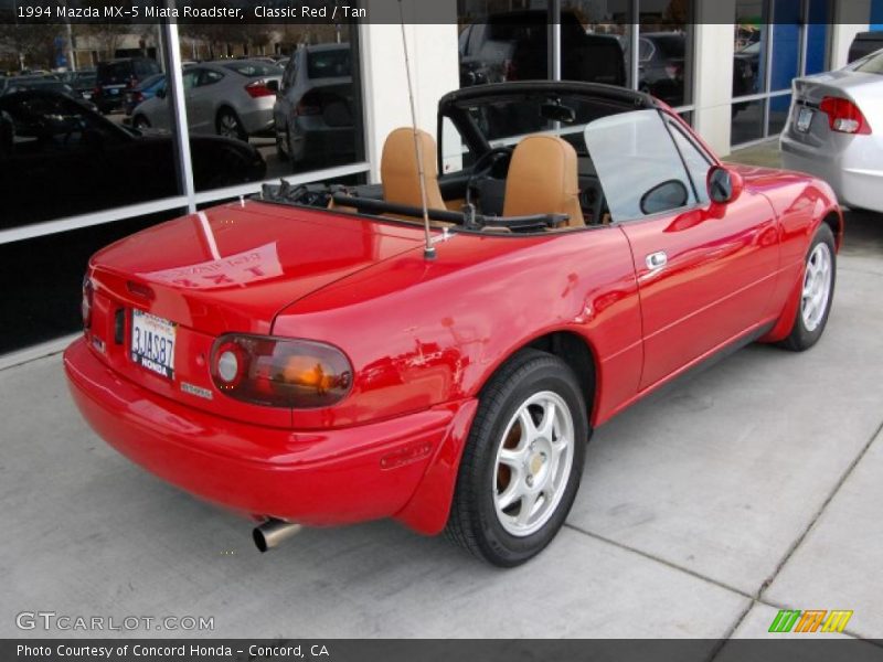 Classic Red / Tan 1994 Mazda MX-5 Miata Roadster