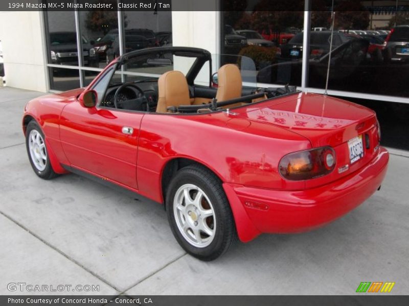 Classic Red / Tan 1994 Mazda MX-5 Miata Roadster