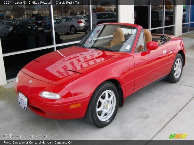 Classic Red / Tan 1994 Mazda MX-5 Miata Roadster