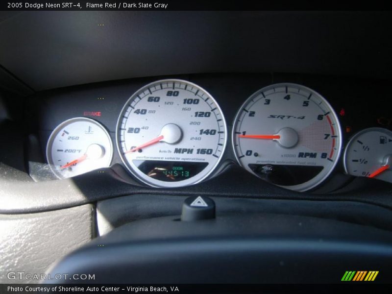 Flame Red / Dark Slate Gray 2005 Dodge Neon SRT-4