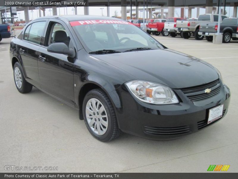 Black / Gray 2009 Chevrolet Cobalt LT Sedan