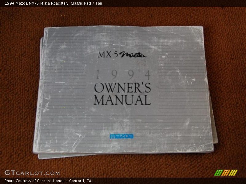 Classic Red / Tan 1994 Mazda MX-5 Miata Roadster