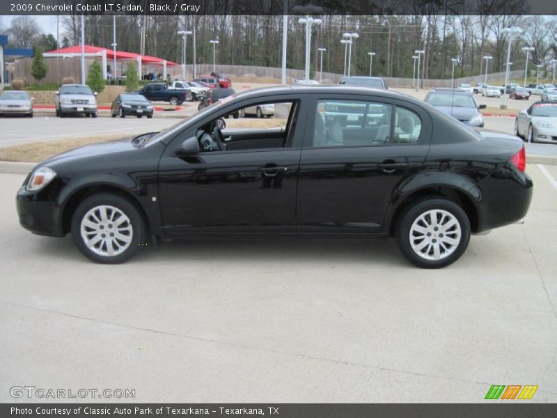 Black / Gray 2009 Chevrolet Cobalt LT Sedan