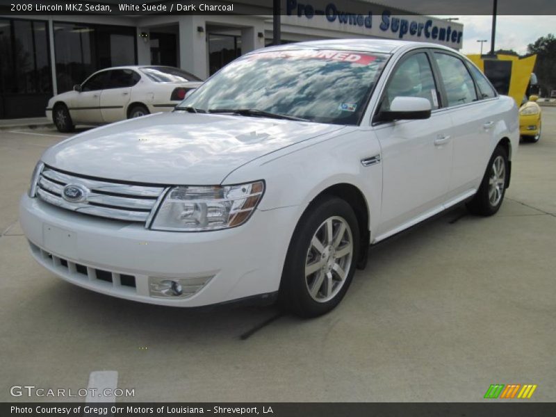White Suede / Dark Charcoal 2008 Lincoln MKZ Sedan