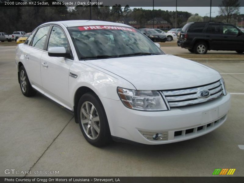 White Suede / Dark Charcoal 2008 Lincoln MKZ Sedan