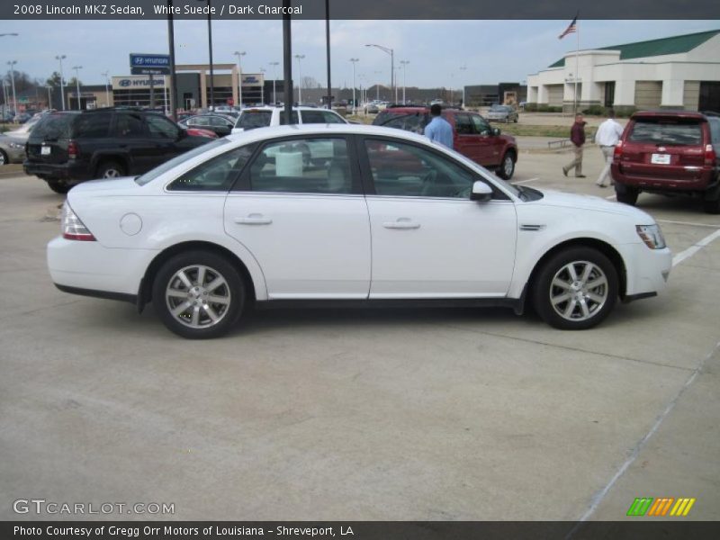 White Suede / Dark Charcoal 2008 Lincoln MKZ Sedan