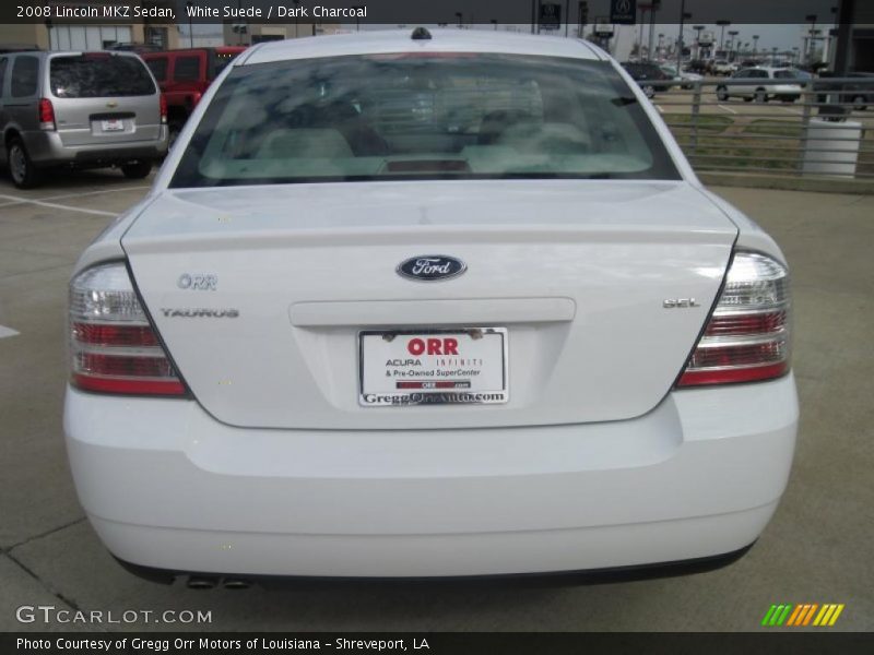 White Suede / Dark Charcoal 2008 Lincoln MKZ Sedan
