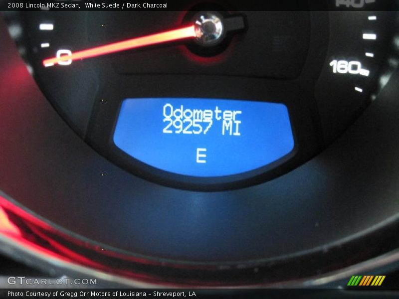 White Suede / Dark Charcoal 2008 Lincoln MKZ Sedan