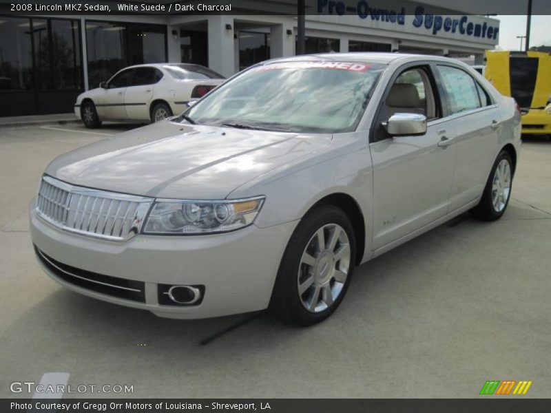 White Suede / Dark Charcoal 2008 Lincoln MKZ Sedan