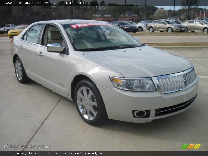 White Suede / Dark Charcoal 2008 Lincoln MKZ Sedan