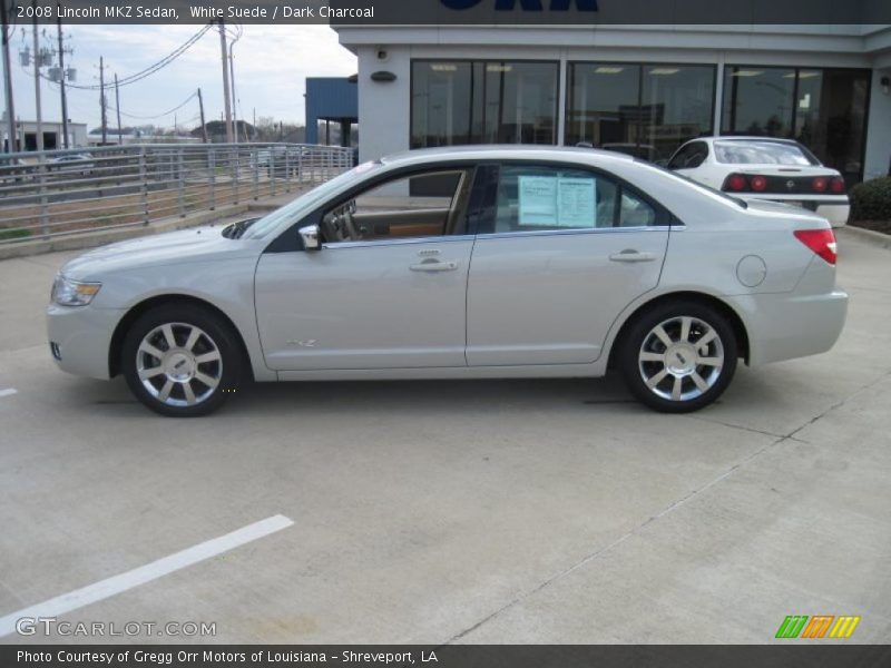 White Suede / Dark Charcoal 2008 Lincoln MKZ Sedan