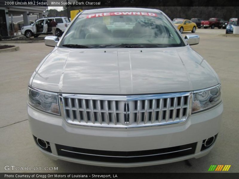 White Suede / Dark Charcoal 2008 Lincoln MKZ Sedan