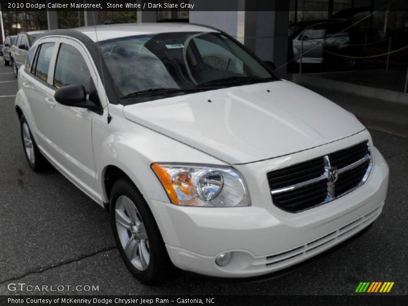 Stone White / Dark Slate Gray 2010 Dodge Caliber Mainstreet