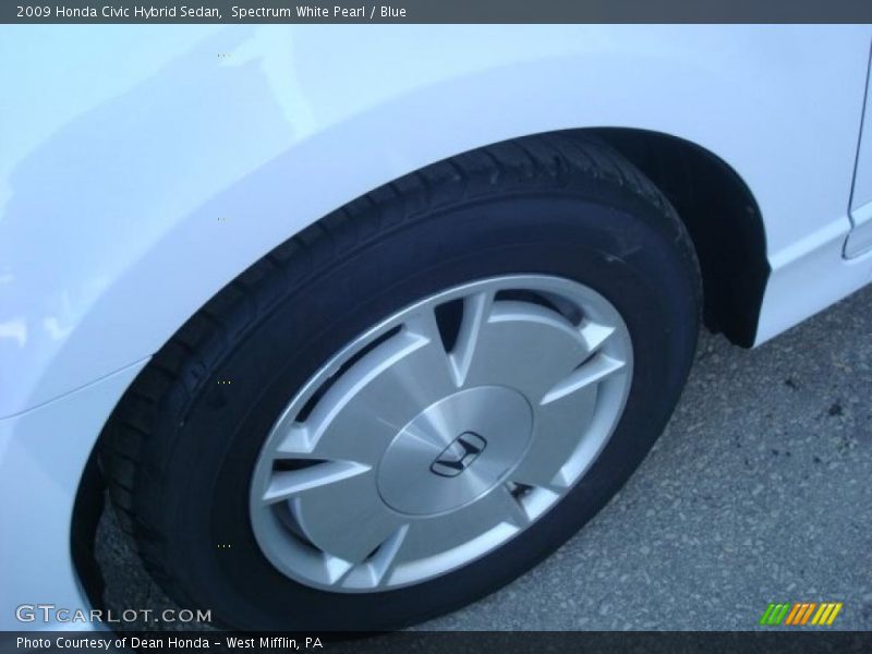 Spectrum White Pearl / Blue 2009 Honda Civic Hybrid Sedan