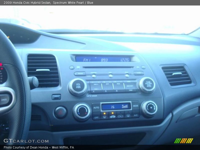 Spectrum White Pearl / Blue 2009 Honda Civic Hybrid Sedan