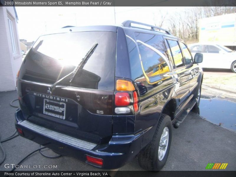 Memphis Blue Pearl / Gray 2003 Mitsubishi Montero Sport ES
