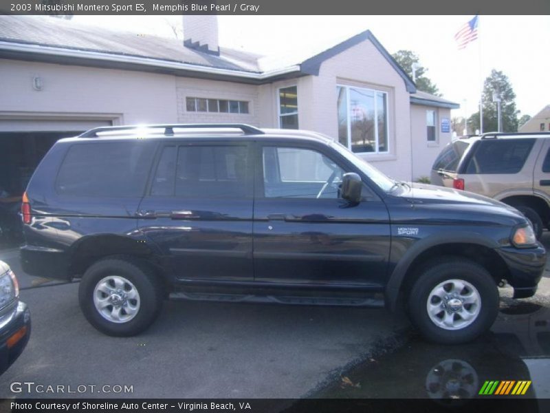 Memphis Blue Pearl / Gray 2003 Mitsubishi Montero Sport ES