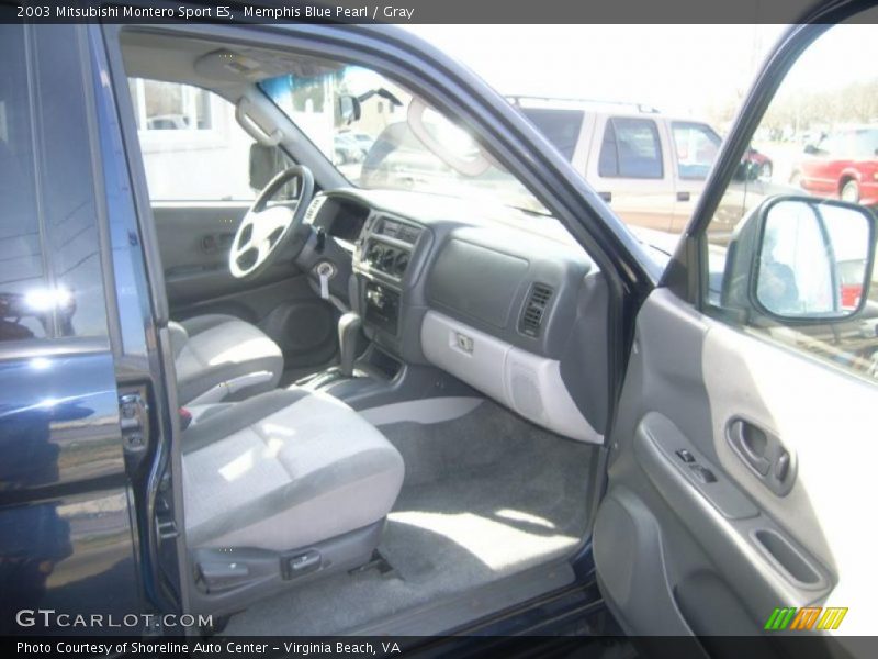 Memphis Blue Pearl / Gray 2003 Mitsubishi Montero Sport ES