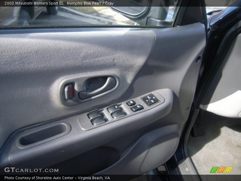Memphis Blue Pearl / Gray 2003 Mitsubishi Montero Sport ES
