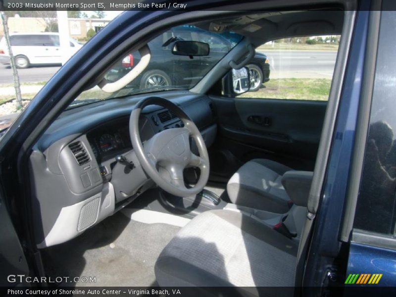Memphis Blue Pearl / Gray 2003 Mitsubishi Montero Sport ES