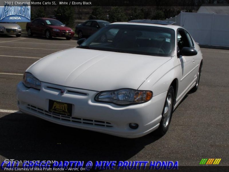White / Ebony Black 2001 Chevrolet Monte Carlo SS