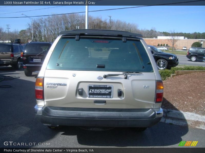 Sahara Beige Metallic / Gray 1999 Nissan Pathfinder SE 4x4