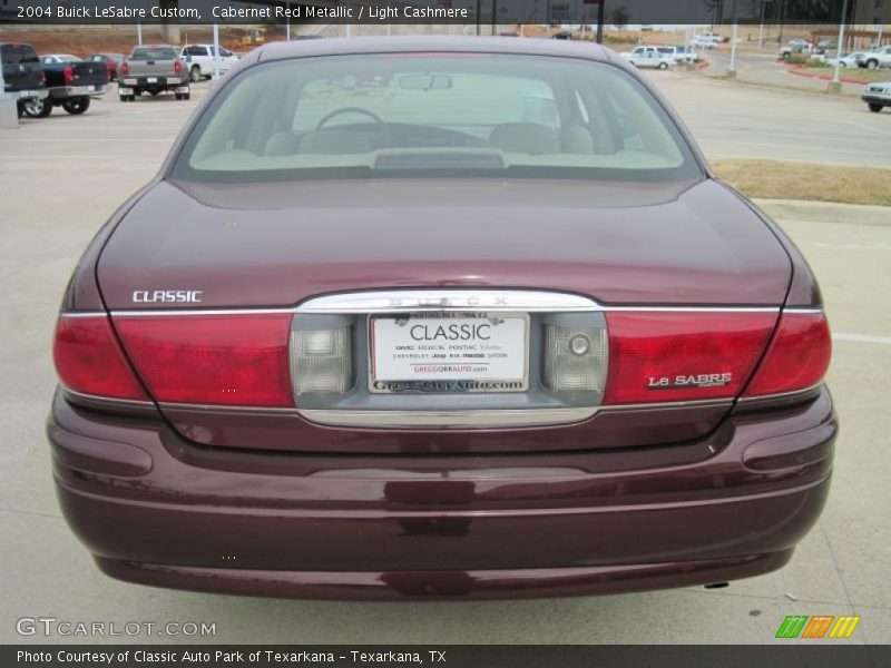 Cabernet Red Metallic / Light Cashmere 2004 Buick LeSabre Custom