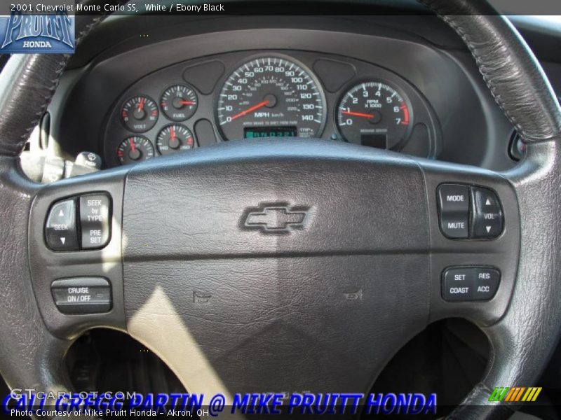 White / Ebony Black 2001 Chevrolet Monte Carlo SS