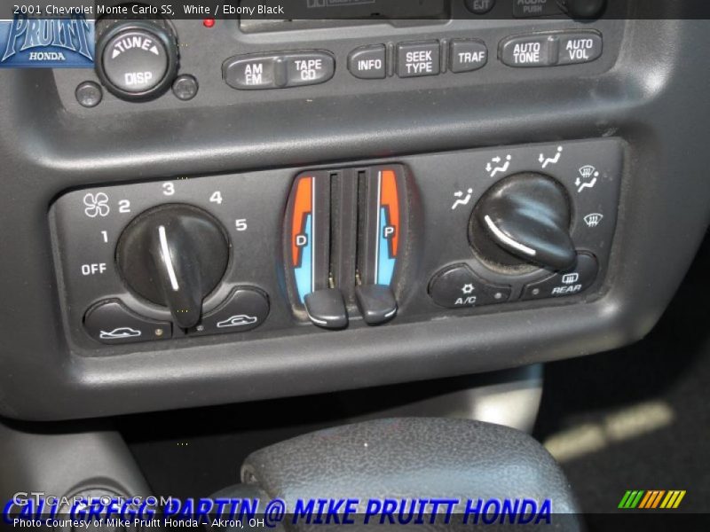 White / Ebony Black 2001 Chevrolet Monte Carlo SS