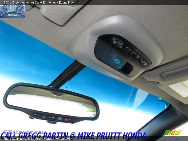 White / Ebony Black 2001 Chevrolet Monte Carlo SS