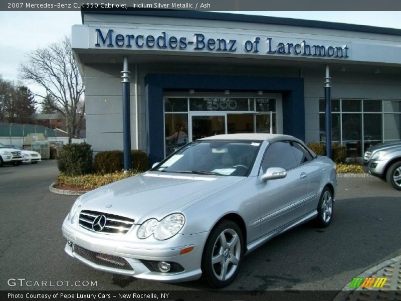 Iridium Silver Metallic / Ash 2007 Mercedes-Benz CLK 550 Cabriolet