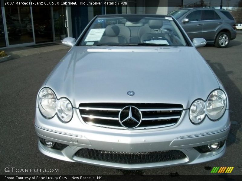Iridium Silver Metallic / Ash 2007 Mercedes-Benz CLK 550 Cabriolet