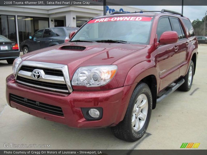 Salsa Red Pearl / Stone Gray 2008 Toyota 4Runner SR5
