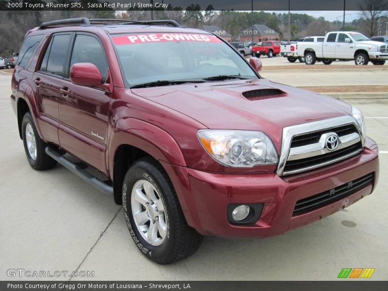 Salsa Red Pearl / Stone Gray 2008 Toyota 4Runner SR5