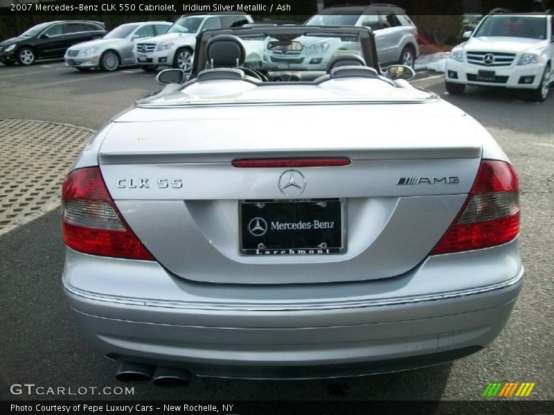Iridium Silver Metallic / Ash 2007 Mercedes-Benz CLK 550 Cabriolet