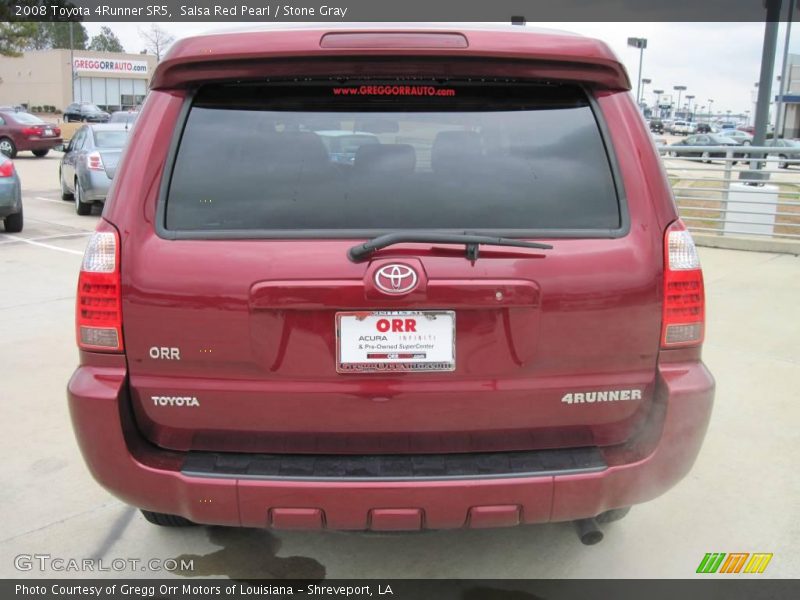 Salsa Red Pearl / Stone Gray 2008 Toyota 4Runner SR5