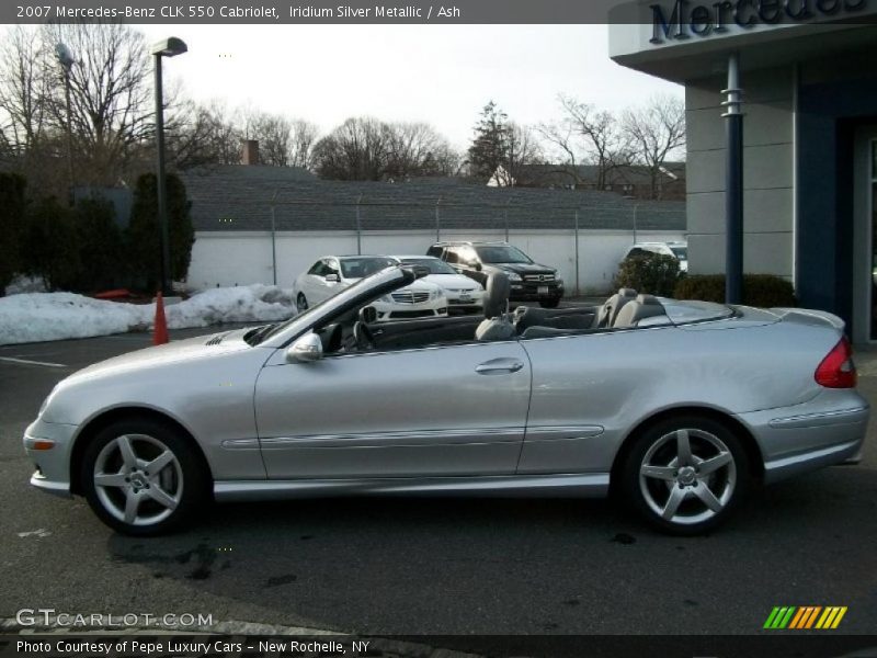 Iridium Silver Metallic / Ash 2007 Mercedes-Benz CLK 550 Cabriolet
