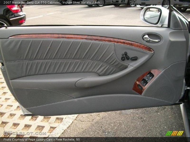 Iridium Silver Metallic / Ash 2007 Mercedes-Benz CLK 550 Cabriolet