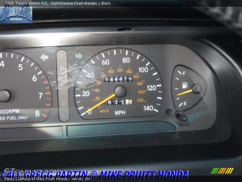 Nightshadow Pearl Metallic / Black 1996 Toyota Avalon XLS
