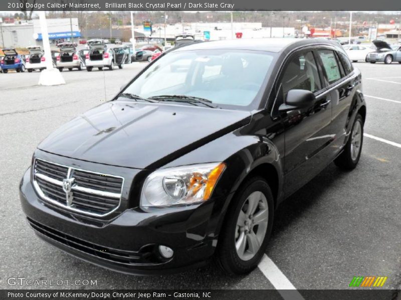 Brilliant Black Crystal Pearl / Dark Slate Gray 2010 Dodge Caliber Mainstreet