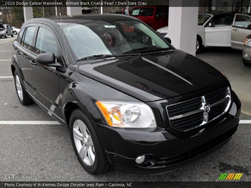 Brilliant Black Crystal Pearl / Dark Slate Gray 2010 Dodge Caliber Mainstreet