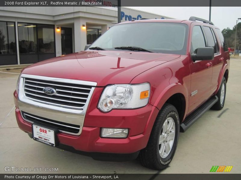 Redfire Metallic / Black/Stone 2008 Ford Explorer XLT