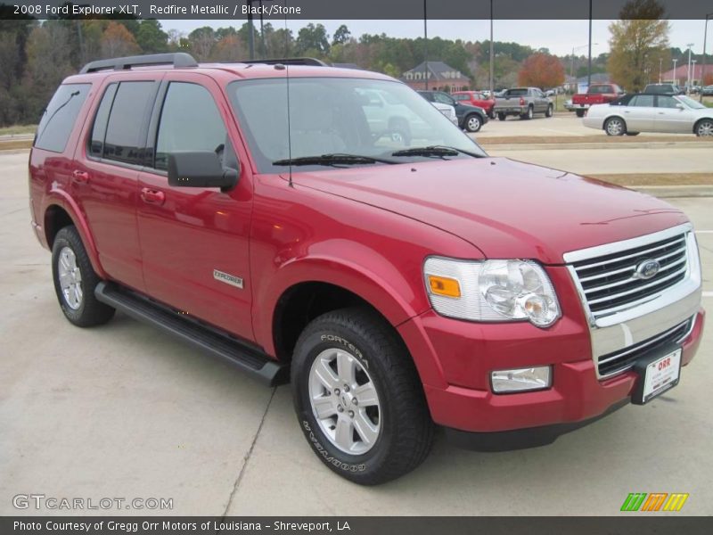 Redfire Metallic / Black/Stone 2008 Ford Explorer XLT