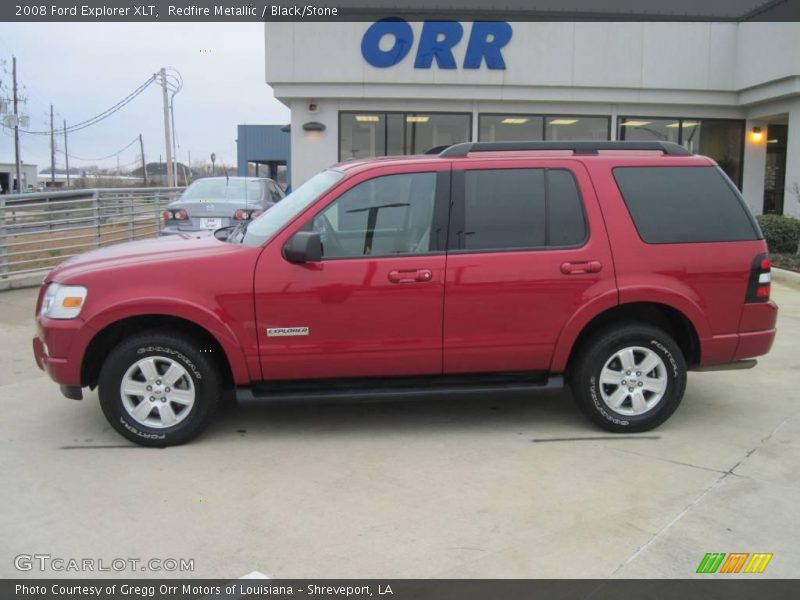 Redfire Metallic / Black/Stone 2008 Ford Explorer XLT